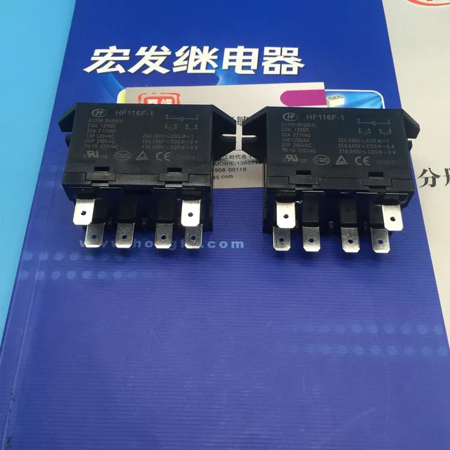 Free Delivery. Relay HF116F df 1 012 2 h two sets of normally open 6