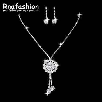 

RNAFASHION Bridal Jewelry Sets Long Earrings for Women Wedding Jewelry Sets For Bridal Wedding