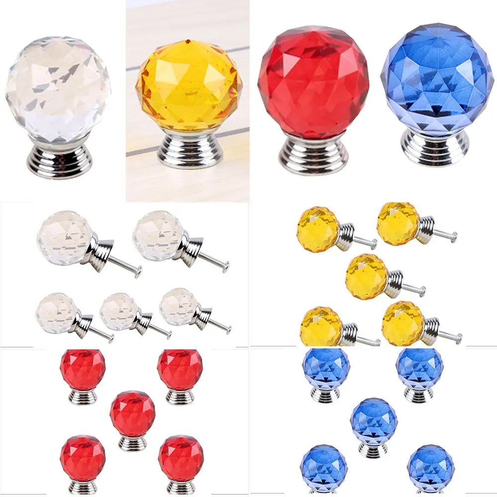 Buy Single Hole Crystal Ball Pulls/ American Furniture