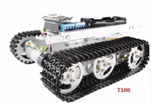 ESP8266 tracked robot chassis Tank toy car Wireless WiFi T100 aluminum alloy tank tracked vehicle remote