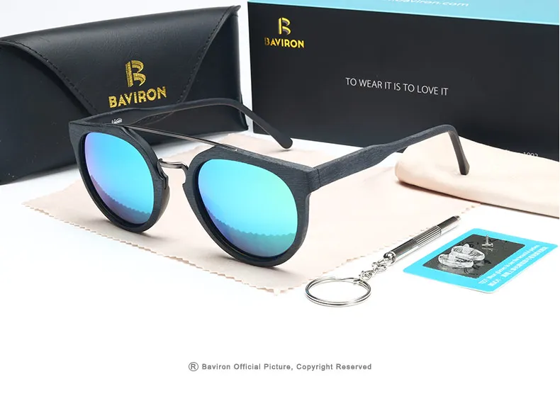 BAVIRON, новые деревянные солнцезащитные очки, ретро тренд, пластина, солнцезащитные очки, металлическая Anti-UV400, поляризационное покрытие, деревянные солнцезащитные очки, очки 09