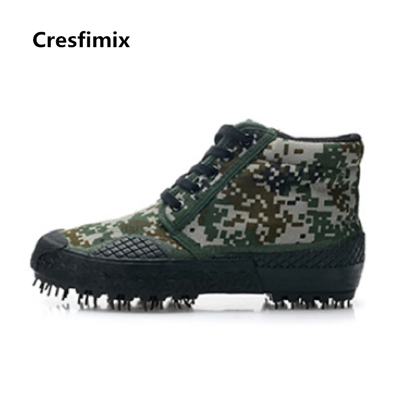 Обувь Cresfimix мужская прочная нескользящая высокие туфли зеленого цвета на