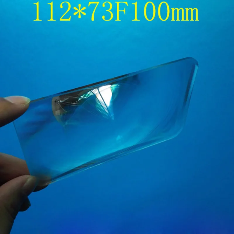 

2PCS 112x73mm Optical PMMA Plastic Fresnel Lens Focal Length 100mm Projector Magnifier,Solar concentrator Lens 2PCS