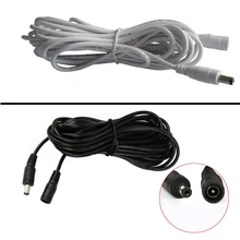 Hot Sale 1m 2m 3m 5M 5.5 X 2.1 mm DC connector Power Plug with extension wire DC female and Male Jack adapter