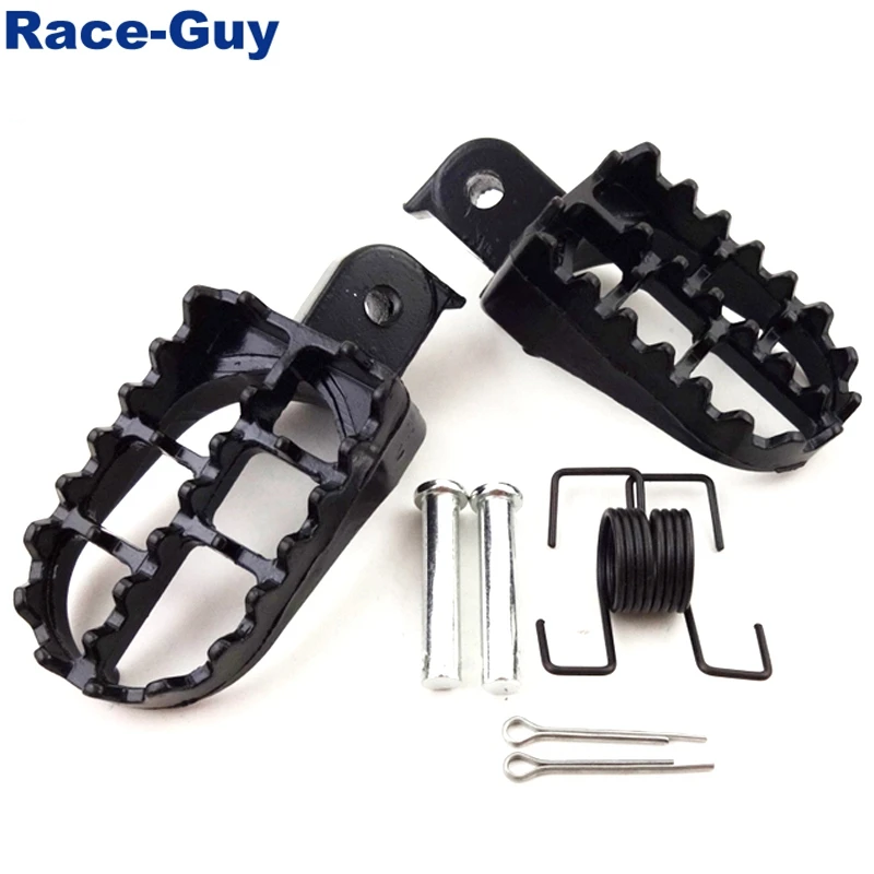 Подножки для мотоцикла PW50 PW80 TW200 XR50R CRF 50 CRF70 CRF80 CRF100F черные Алюминиевые Подножки| |