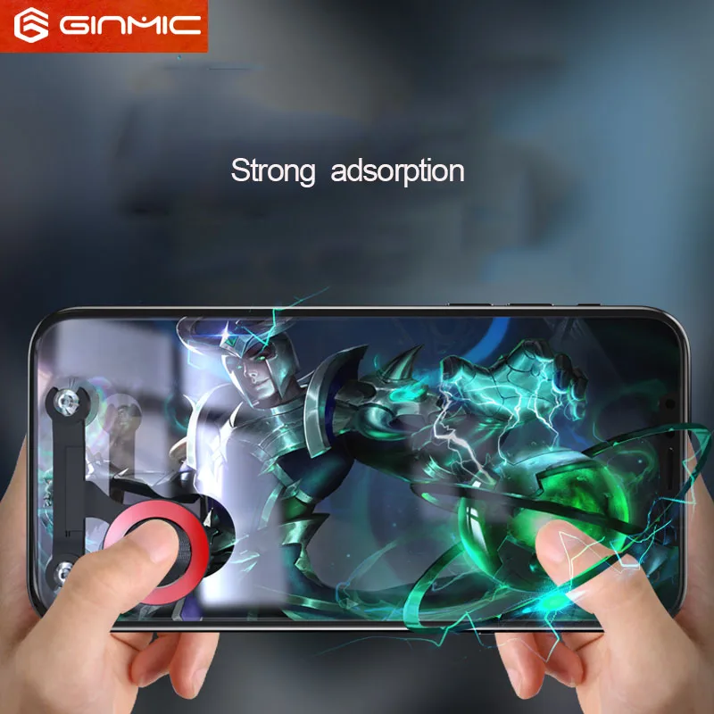 Koop Ginmic Clip Fling Mini Joystick Universal Touch screen Game Joysticks voor Android iPhone iPad samartphone