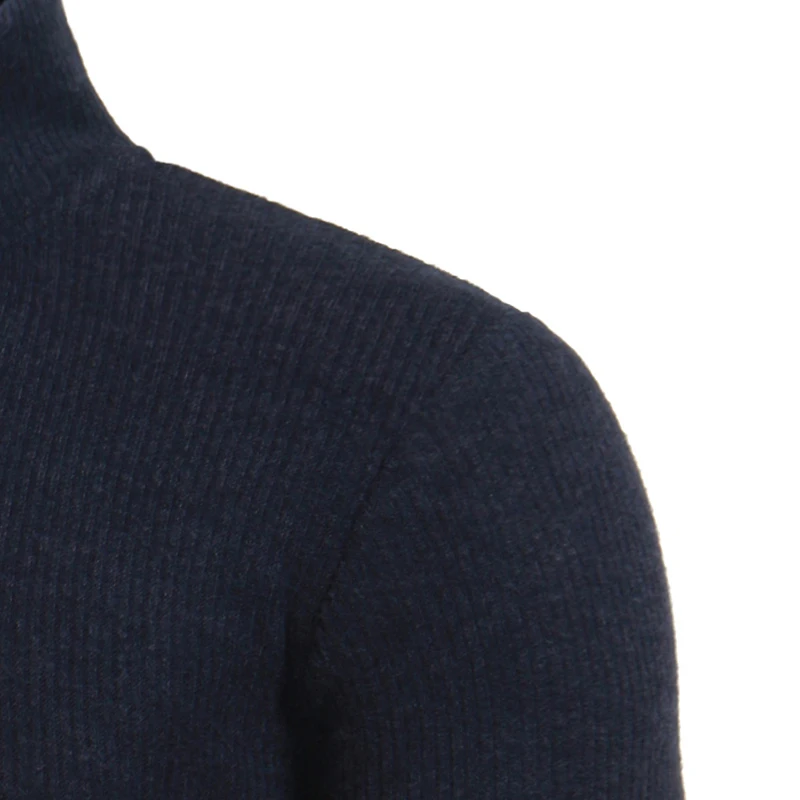 2018 Новые поступления модный Повседневный свитер Мужская Водолазка молнии дизайн пуловеры цвет точка утолщение 3 цвета Азия Размер S-XXXL