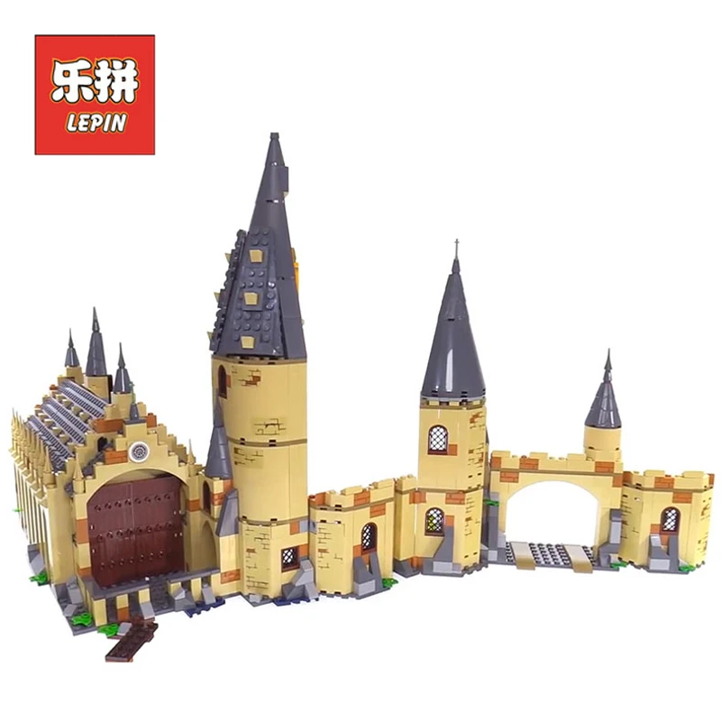 

2018 New Lepin 16052 983Pcs Movie Hogwars Great Hall Set Compatible Legoing 75954 Model Building Kits Blocks Bricks Kid Toy Gift