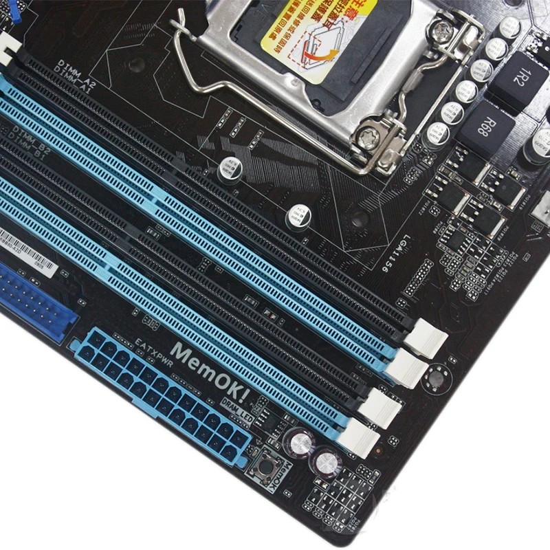 Материнская плата ASUS P7P55 LX LGA 1156 DDR3 16 Гб для Intel P55 десктопная материнская системная