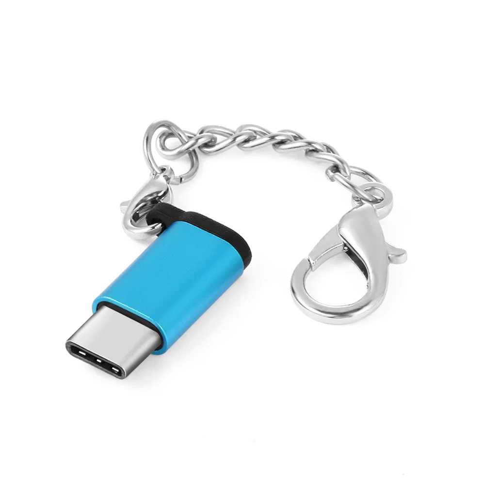 Новая мода USB 3,1 type C OTG адаптер Micro USB мама к type C мужской брелок для iPhone huawei Micro usb адаптер