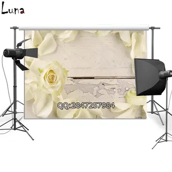 

MEHOFOTO Floral Vinyl Photography Background For Wedding Flower Wood Wall New Fabric Flannel Backdrop For photo studio 2431