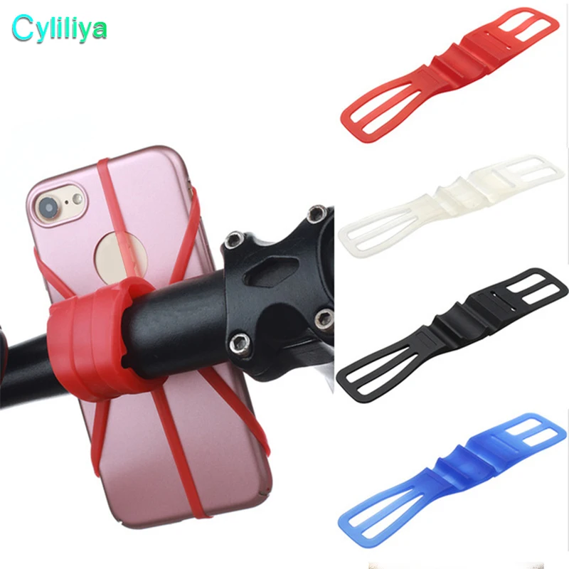 

Silicone Bicycle Motorcycle Bike Handlebar Bandage Flexible Band Cell Phone Accessories Mount Holder for iPhone 7 plus 6 6s 5 5s