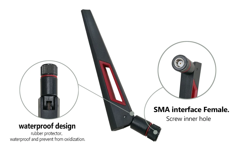 2,4 ghz антенна настоящая 8dbi RP-SMA разъем 2,4G Wifi антенна 2,4 Ghz антенна водонепроницаемая wi fi антенна для wi-fi роутера антенны