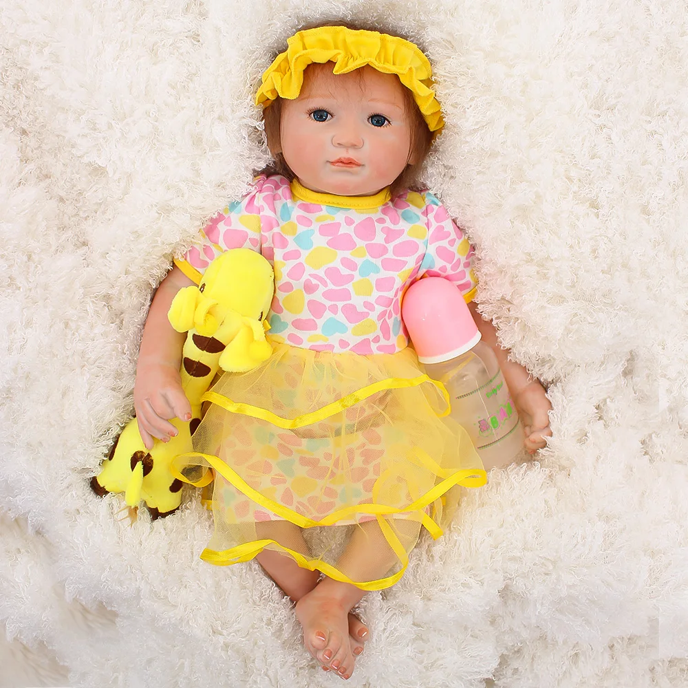 Детские куклы Bebes reborn slicone 19 &quot46 см настоящие для новорожденных девочек игрушки