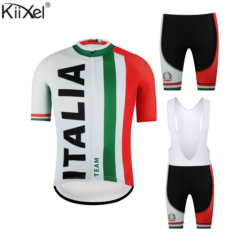 KiiXel جولة دي إيطاليا فريق الدراجات مجموعة MTB دراجة ارتداء مايوه روبا Ciclismo الدراجة موحدة الدراجات جيرسي ضبط الدراجات الملابس