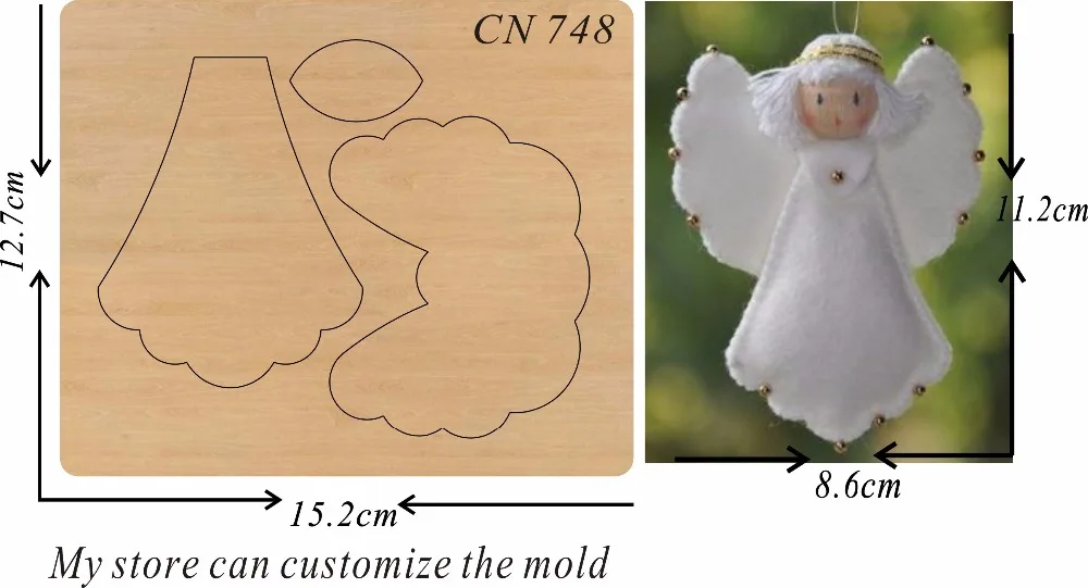 

angel DIY 748 wooden die cutting & Wooden dies