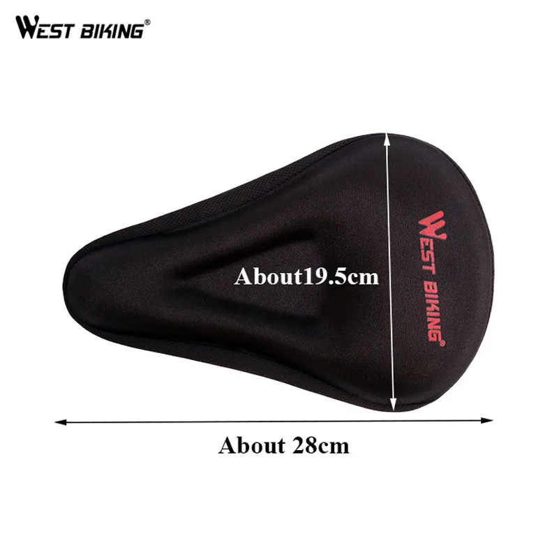 WEST BIKING велосипедное седло 3D Силиконовый нейлоновый гель MTB чехол Мягкая Подушка