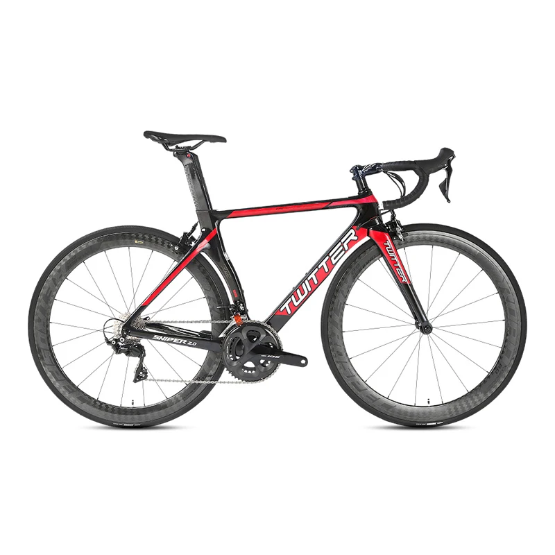 Sale TWITTER Full Carbon 22 Speed Road Bicycle Bike Carbon Wheel All 105/R7000 22 Speed Transmission System 5