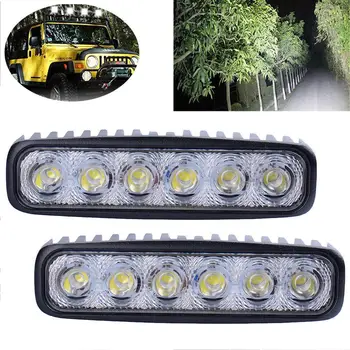 

2PCS 18W Flood LED Work Light ATV Off Road Light Lamp Fog Driving Light Bar For 4x4 Offroad SUV Car Truck Trailer Tractor UTV