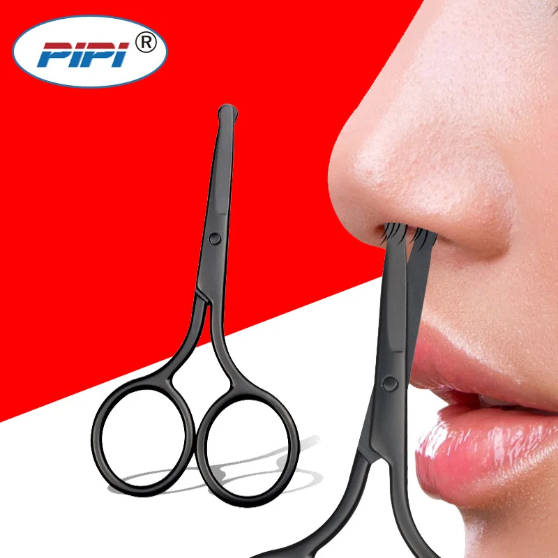

Black Nose Hair Scissors Stainless Steel Eyebrow Scissors Trimmer Manicure Scissors Cutter Nail Makeup Tools