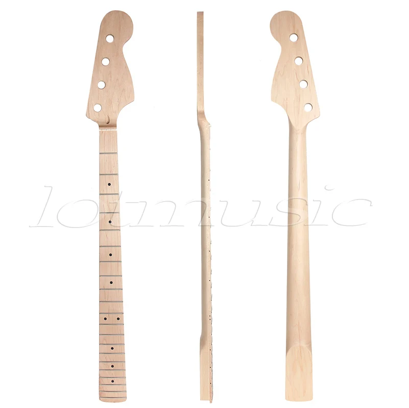 2Pcs Bass Guitar Neck Maple 4 String 21 Fret For Maple Bass Guitar Neck font b