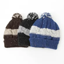 Высокое качество Skullies Beanies унисекс вязаный берет уличная мода шерсть теплый толстый зимний цвет купол пара шапки