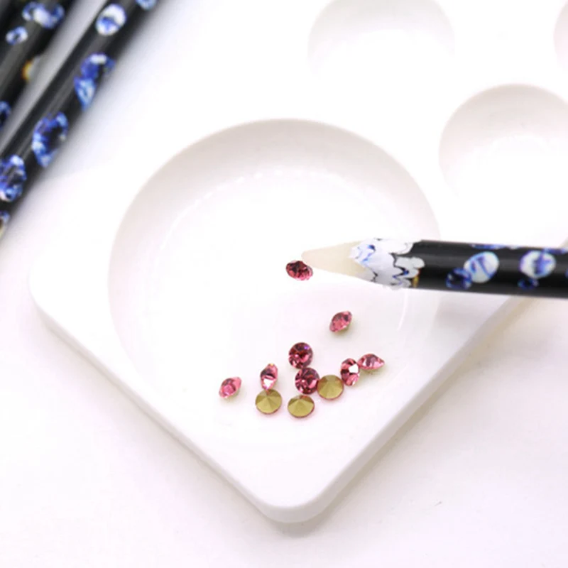 1 шт инструменты для дизайна ногтей Стразы для сбора драгоценных камней кристалл воск карандаш ручка для маникюра инструмент для раскрашивания макияжа