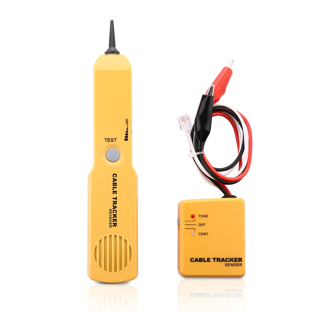 Beste RJ11 Netwerk Gereedschap Kit Kabel Tracker Wire Tester Kabel Finder Toner Diagnose Tone Telefoonlijn Finder Detector