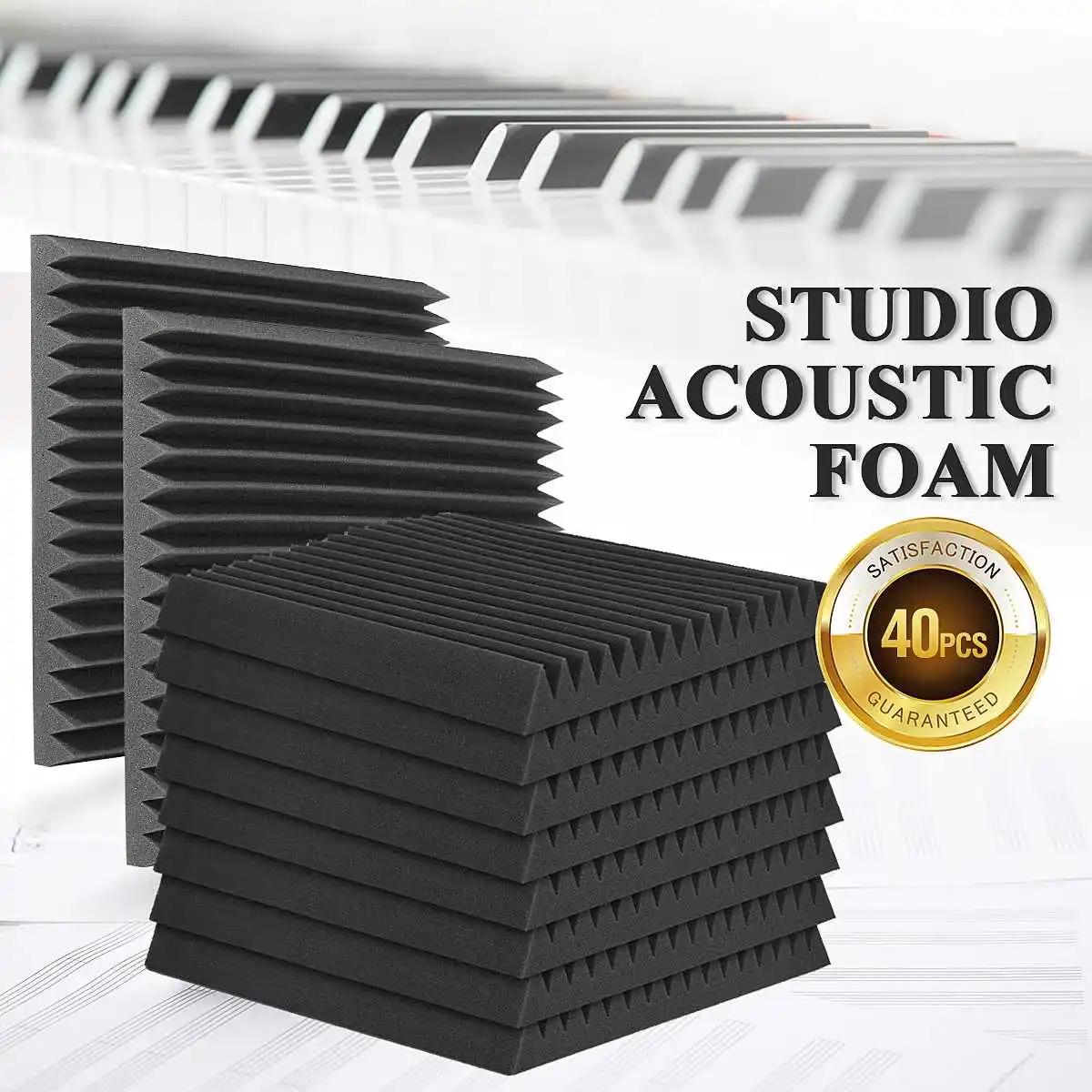 

500x500x50mm Studio Acoustic Foam Height Destiny Fireproof For Wall Soundproof Sponge Studio Room Absorption Tiles Foam