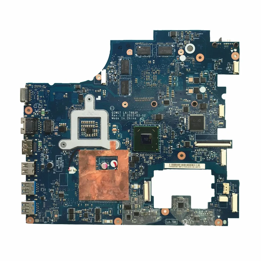 Высококачественная материнская плата для ноутбука lenovo G780 90001554 HM76 GT635M 2GB GPU QIWG7 LA-7983P DDR3 протестированная Быстрая