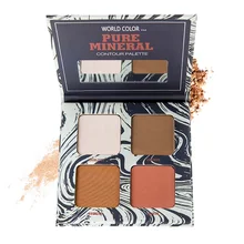 Высококачественный мир цвет 4 цвета натуральный длительный отбеливающий консилер матовое стекло с перламутровым эффектом модификация компактная пудра TSLM2