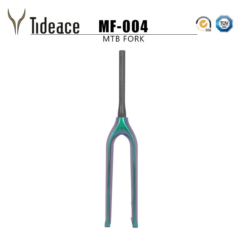 

Tideace Fork 29er mountain bike carbon mtb fork Bicicletas Rigid Tapered Thru Axle 15mm bicycle Fork super light carbon fork