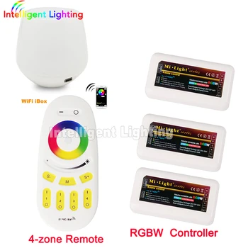 

Mi light WiFi controller + 3x 2.4G led Controller RGBW + 4-Zone RF remote control for 5050 3528 Led Strip Light