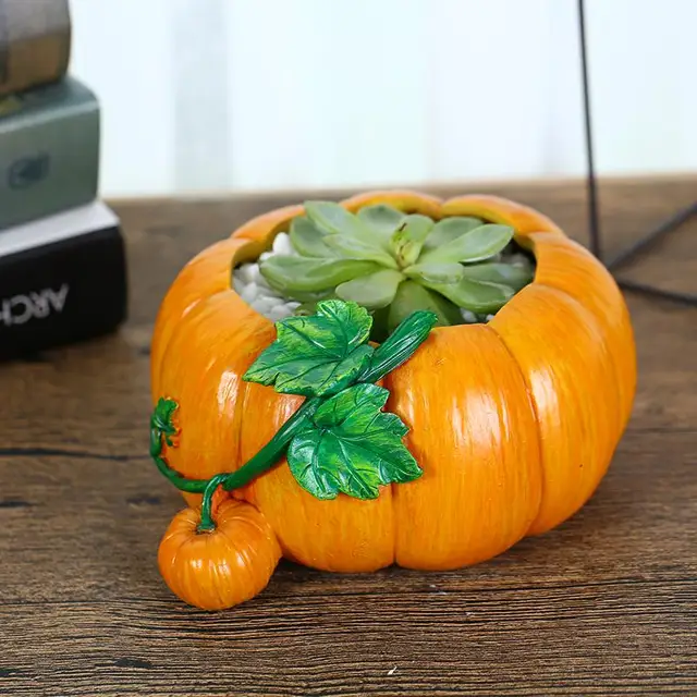 Personality Creative Simple Pumpkin Shape Fleshy Flower