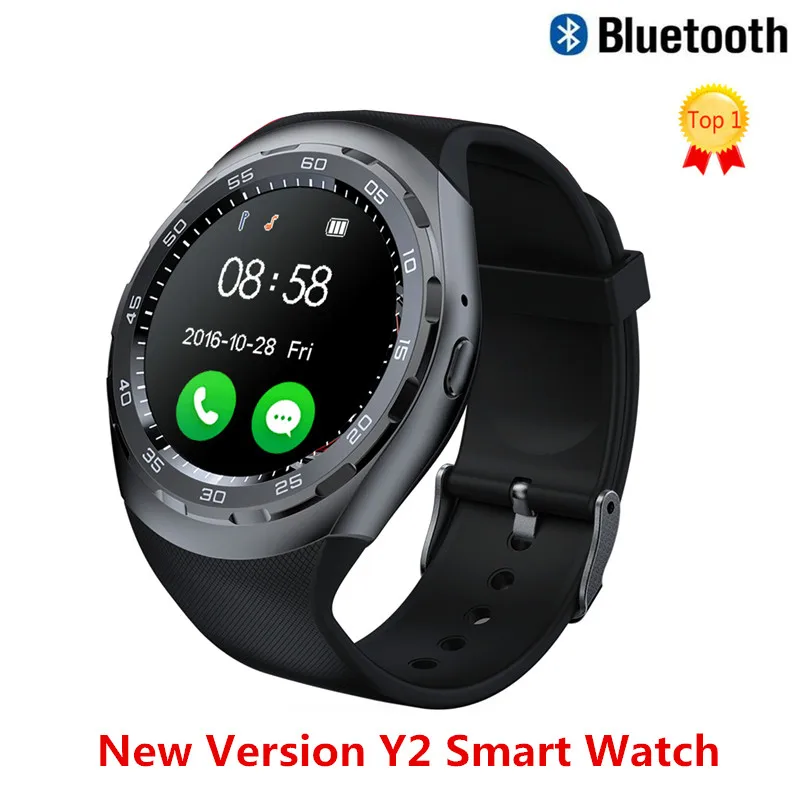 Smart Watch Y2 Bluethooth 4.0 Heart Rate Health Fitness Tracker Smartwatch For Samsung Apple iPhone HTC Xiaomi Android Phone