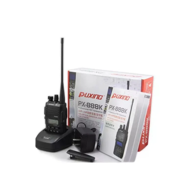 Новый РАДИОТЕЛЕФОНА Walkie Talkie “иди и PuXing 128CH 5W UHF + 4W VHF двухполосный двухстороннее