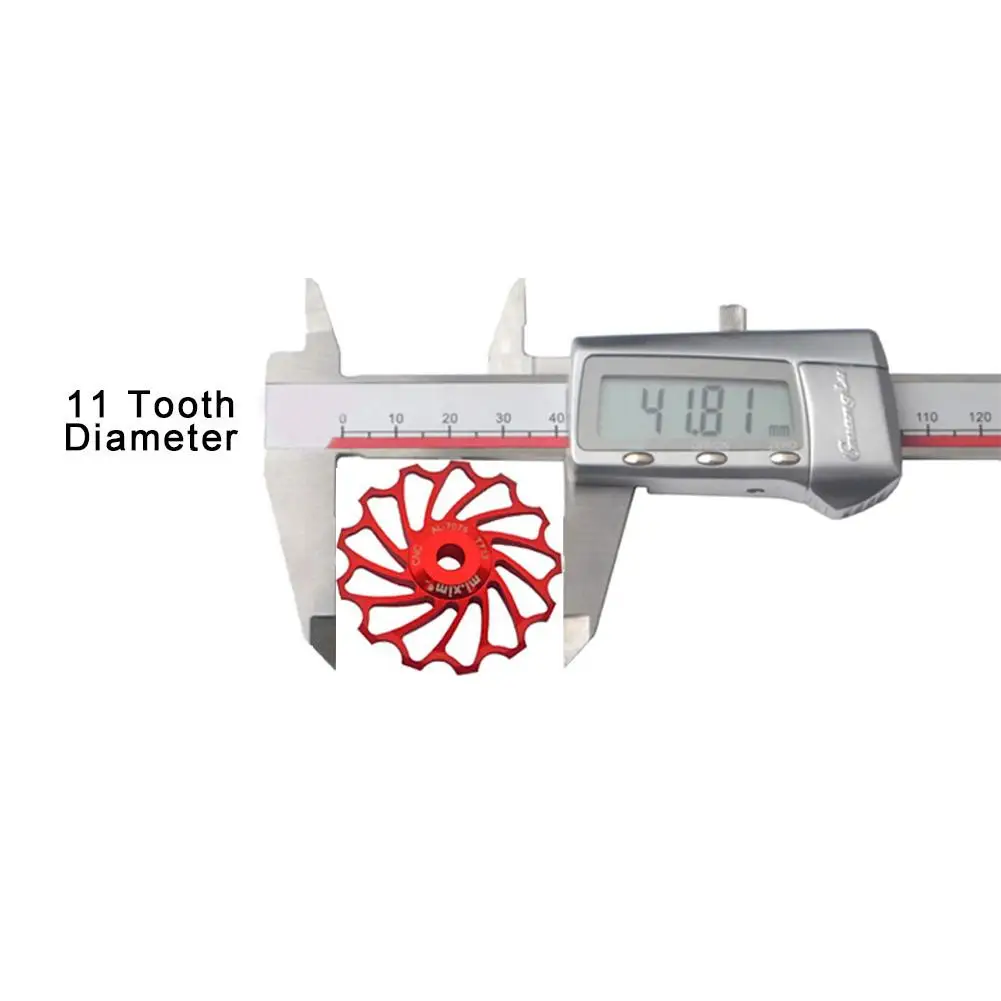 Mi. Xim 11T13T зуб Алюминиевый сплав задний переключатель передач велосипедный Jockey колесо керамический подшипник Palin Jockey колесо Натяжное колесо