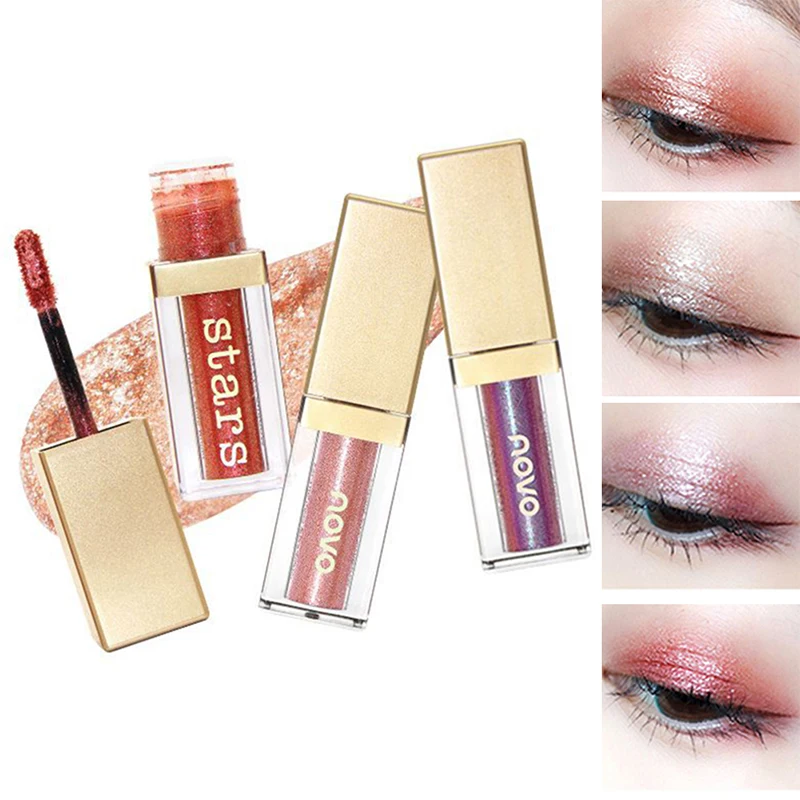 

1 Pc Glitter Liquid Eyeshadow Waterproof Long Lasting Shimmer Gold Eye Shadow Professional Eye Beauty Makeup Cosmetic