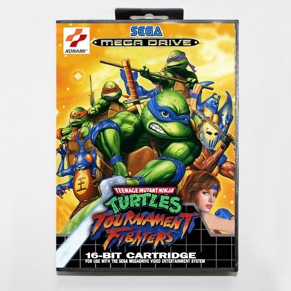 Tmnt tournament fightors 16 bit sega MD игровая карта с розничной коробкой для sega Mega Drive для Genesis