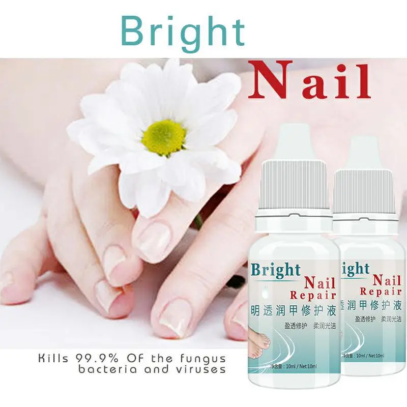 Kills 99.9% Bacteria Nail Care Treatment Nail Fungus Oil Onychomycosis Paronychia Anti Fungal Nail Infection 10ml Repair Nails