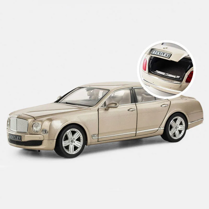 Моделирование 1:18 Bentley Mulsanne Limousine литая модель автомобиля коллекция игрушек модель автомобиля украшение подарок для детей