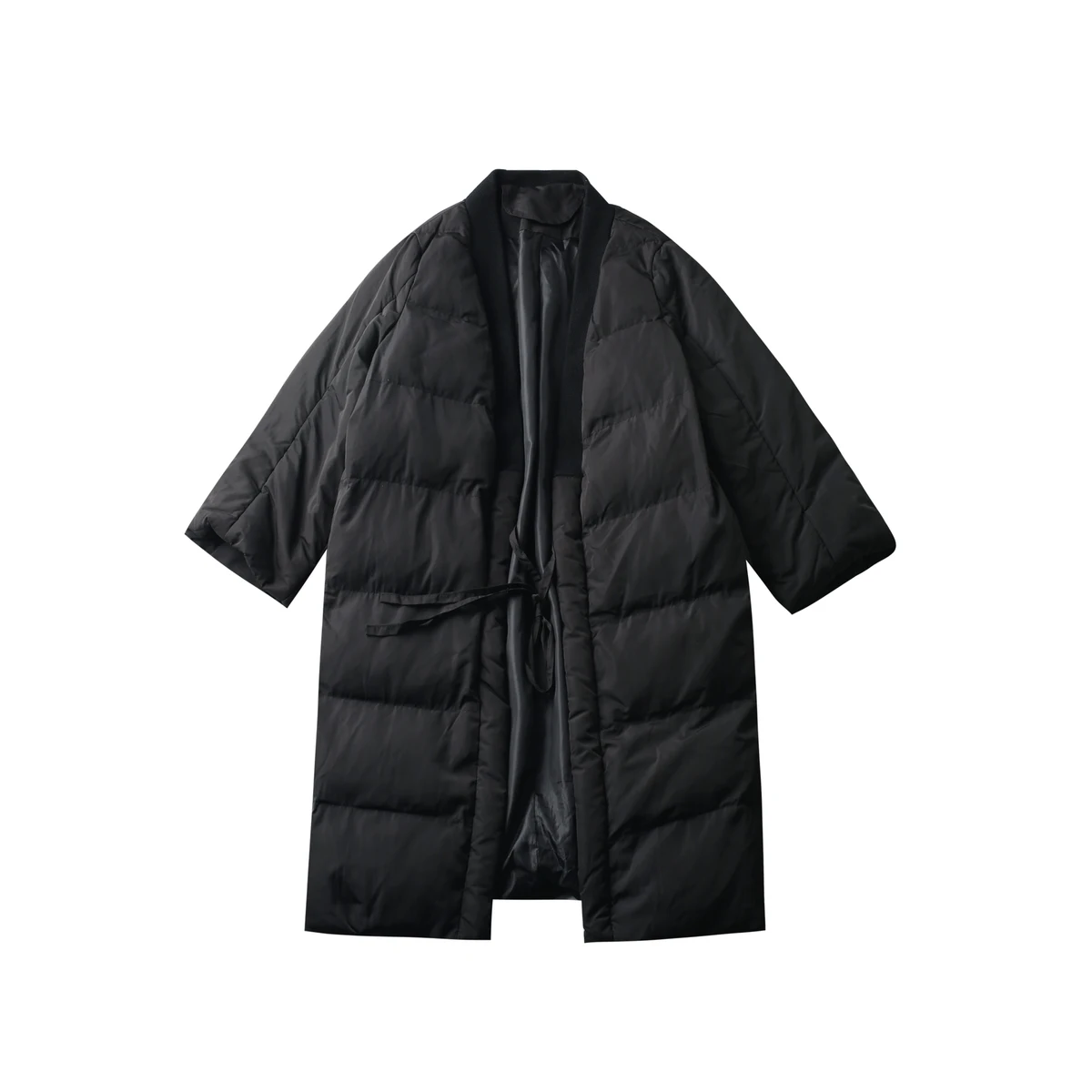 [EAM] новая весна v-образный вырез сплошной цвет черный больших размеров хлопковый-мягкий бандаж жакет, женский пиджак Мода прилив JE01801S - Цвет: black
