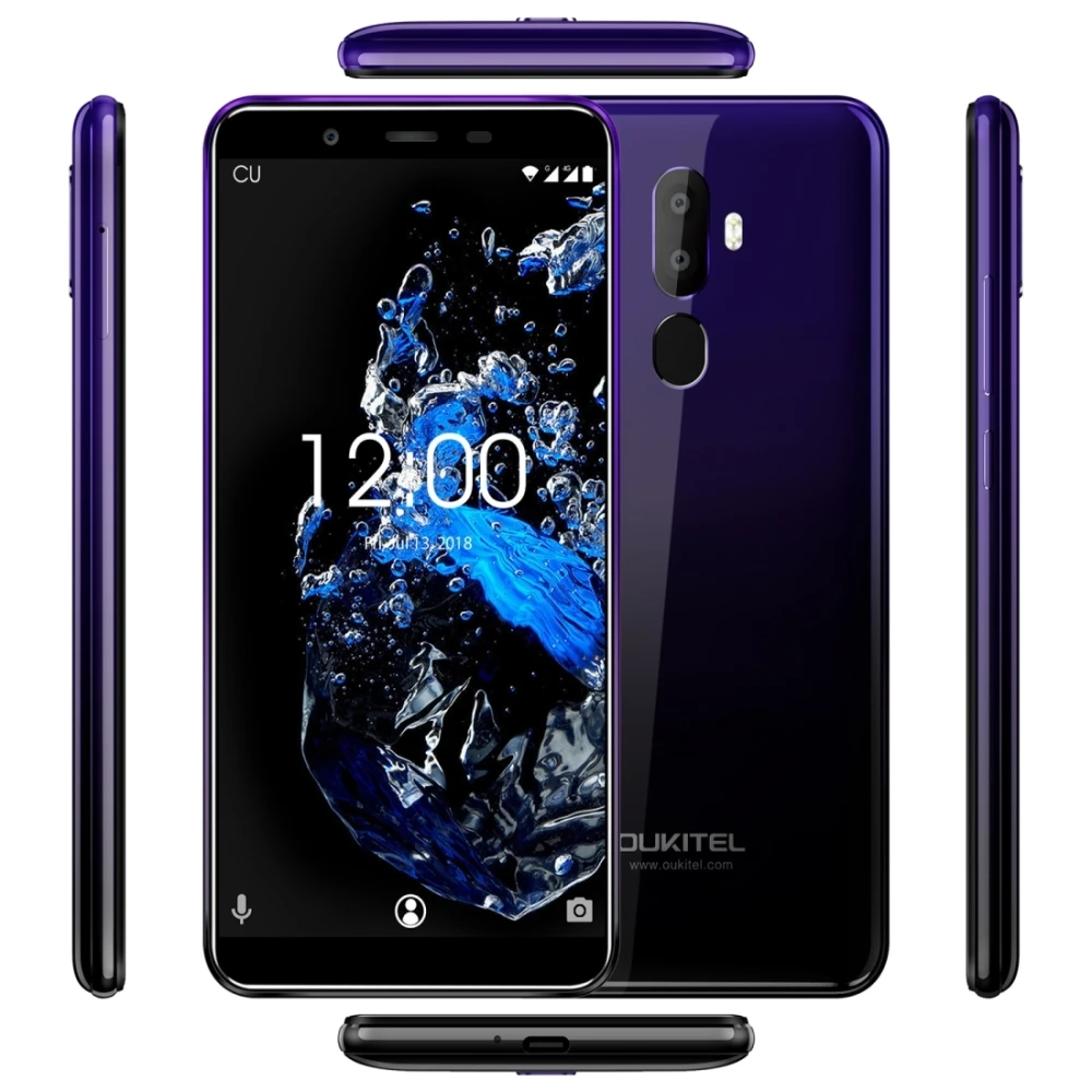 Original OUKITEL U25 Pro 4GB+64GB Fingerprint 5.5inch Smartphone Android 8.1 MTK6750T Octa Core Dual SIM LTE 4G OTG Mobile Phone