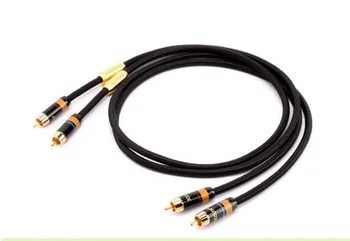 

Oxygen-free copper signal line audio amplifier 2RCA audio cable red and white double lotus line