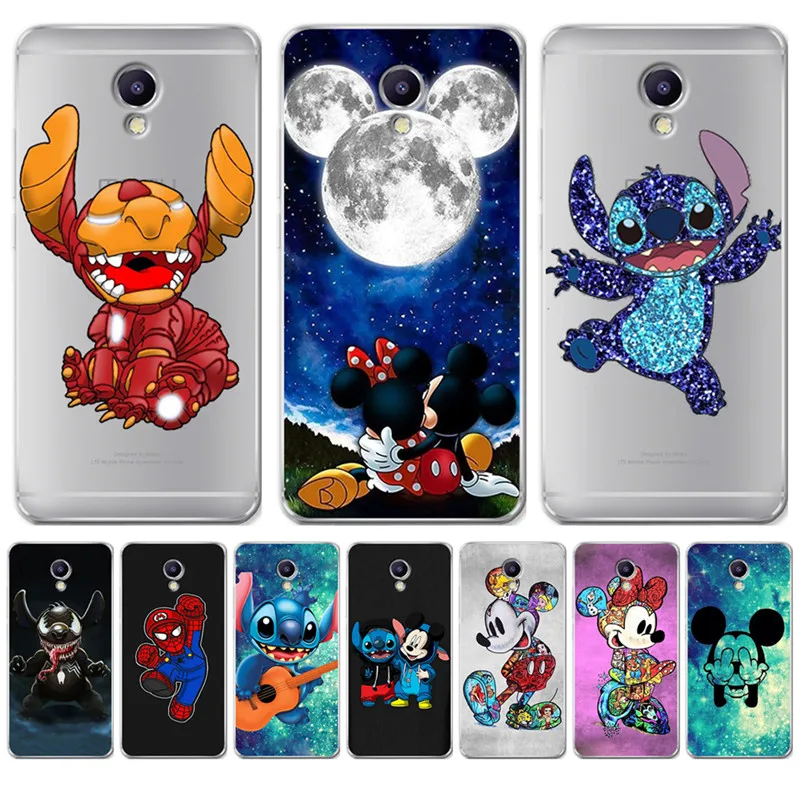 

Luxury Stitch Mickey marvel For Meizu M3S M5 M5S M5C M6 M3 M5 M6 Note U10 U20 phone Case Cover Coque Etui capa funda Capinha