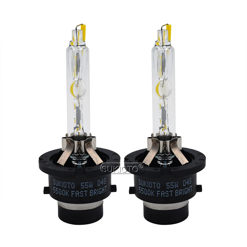 SUKIOTO Premium 55W Xenon D2S D4S Car Headlight HID Bulb 5500K D2S D4S HID Projector Lens Bulb For 55W D2R D4R Xenon Ballast Kit (10)