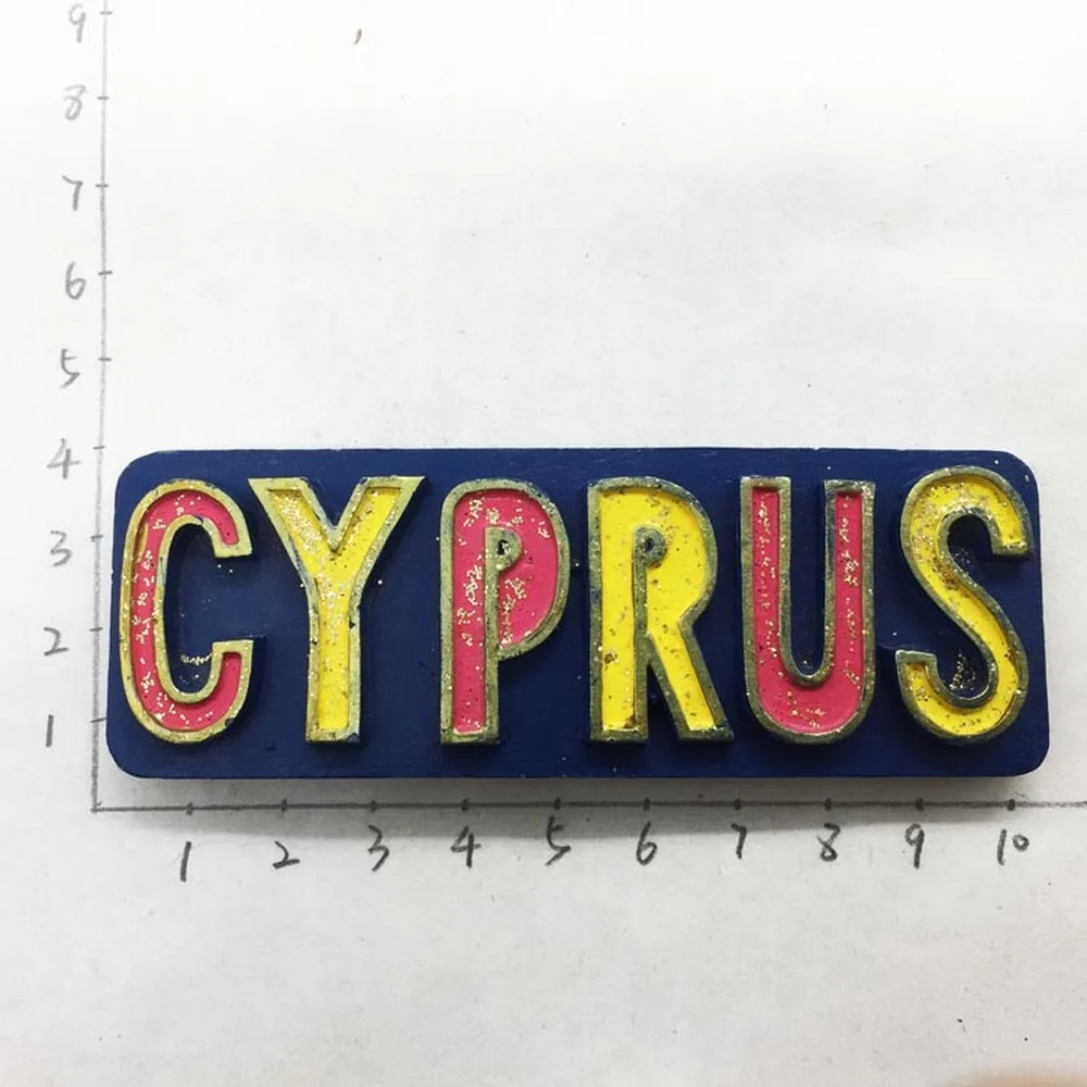 BABELEMI 1pcs Creative Letters Cyprus Travel Souvenirs Fridge Magnet Souvenir Refrigerator Magnets Home Decor | Дом и сад