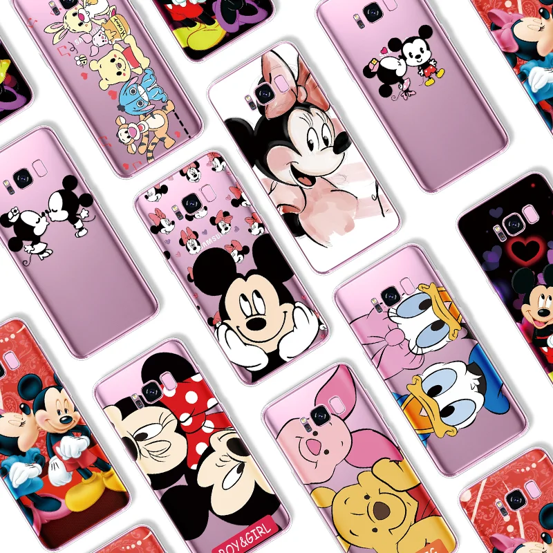 

Cartoon Mouse Cover For Samsung Galaxy Note 9 8 3 M10 M20 M30 J2 J5 J7 Prime J1 J3 J5 2016 J7 J8 J4 J6 Plus 2018 2017 Clear Case