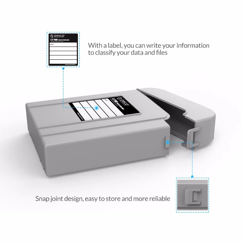ORICO PHI-35 HDD протектор Профессиональный Премиум антистатический жесткий диск защитная коробка