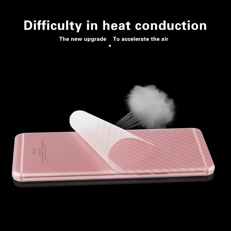 Мягкая защитная пленка для Huawei Ascend P7 прозрачная из углеродного волокна Sophia